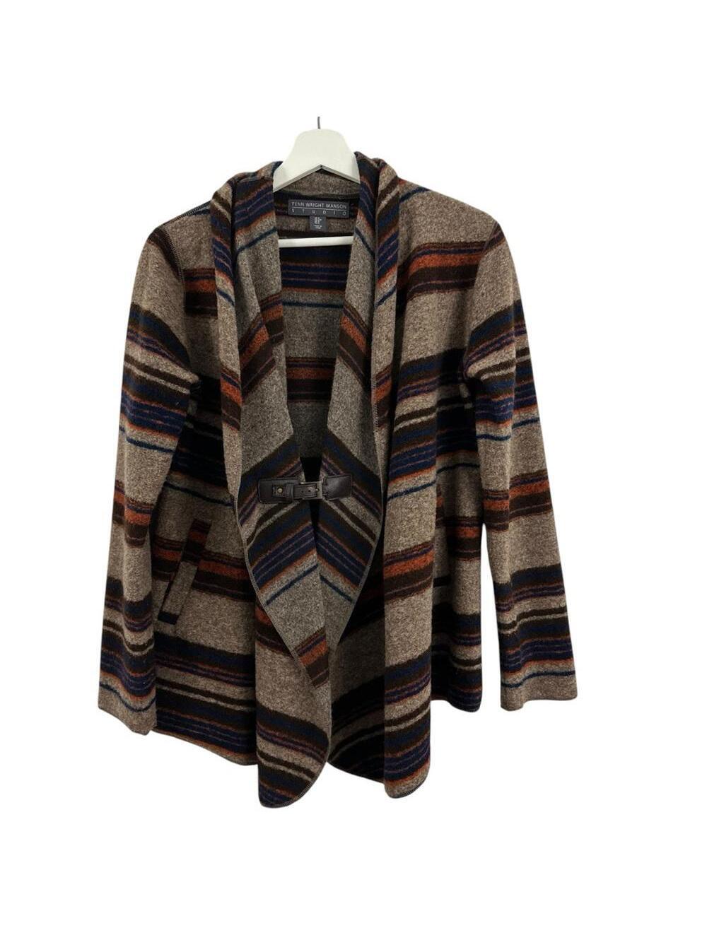 Fenn Wright Mason Women’s Wool Blend Striped Cardigan Size S